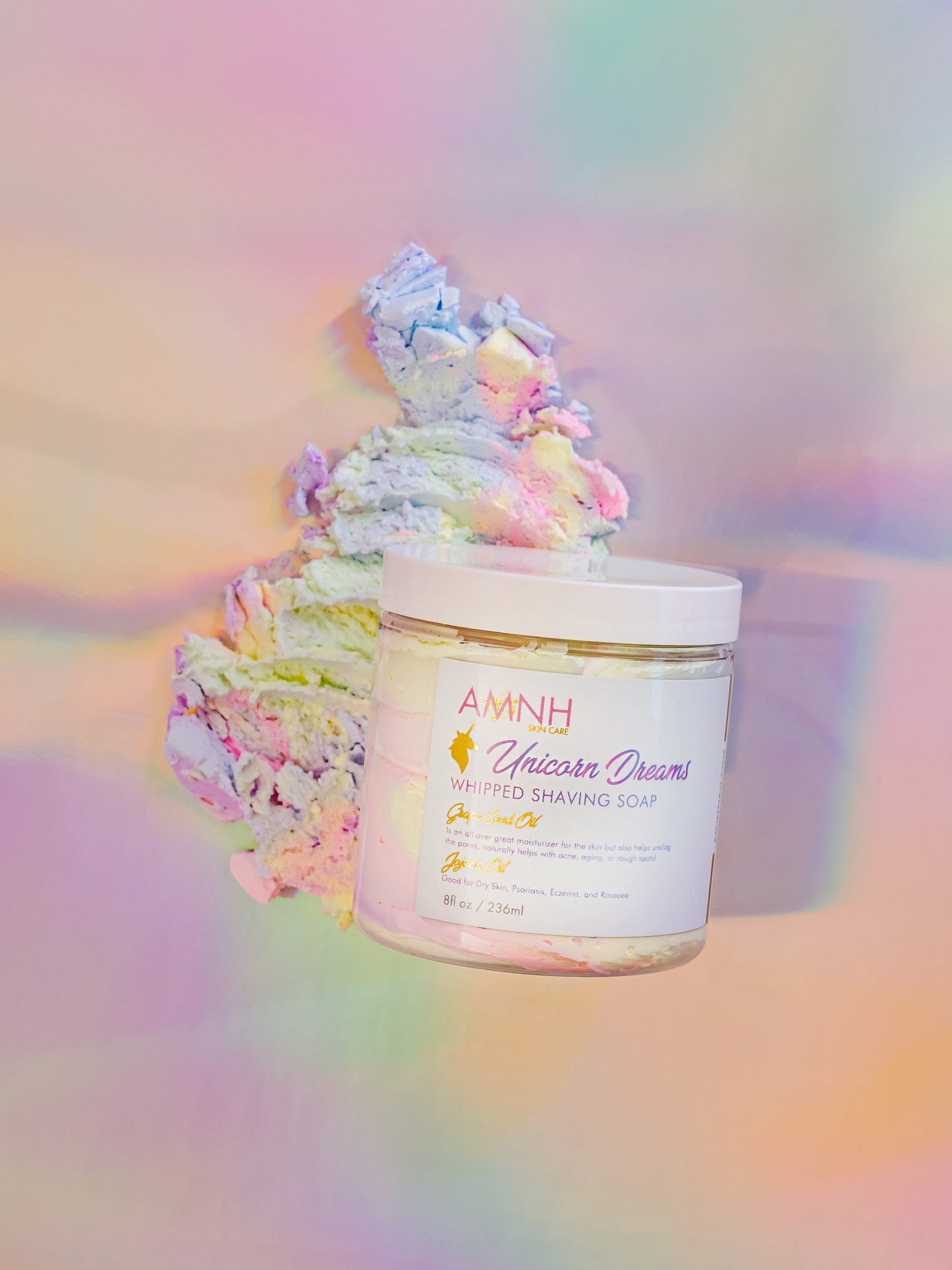 "Unicorn Dreams" Whipped Foaming/ Shaving Soap by AMINNAH