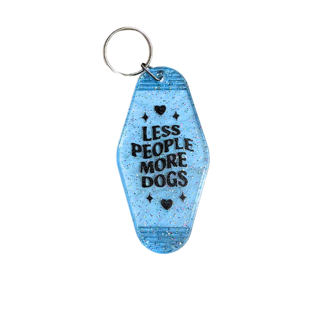 "Less People More Dogs" Keychain by Companion Candles