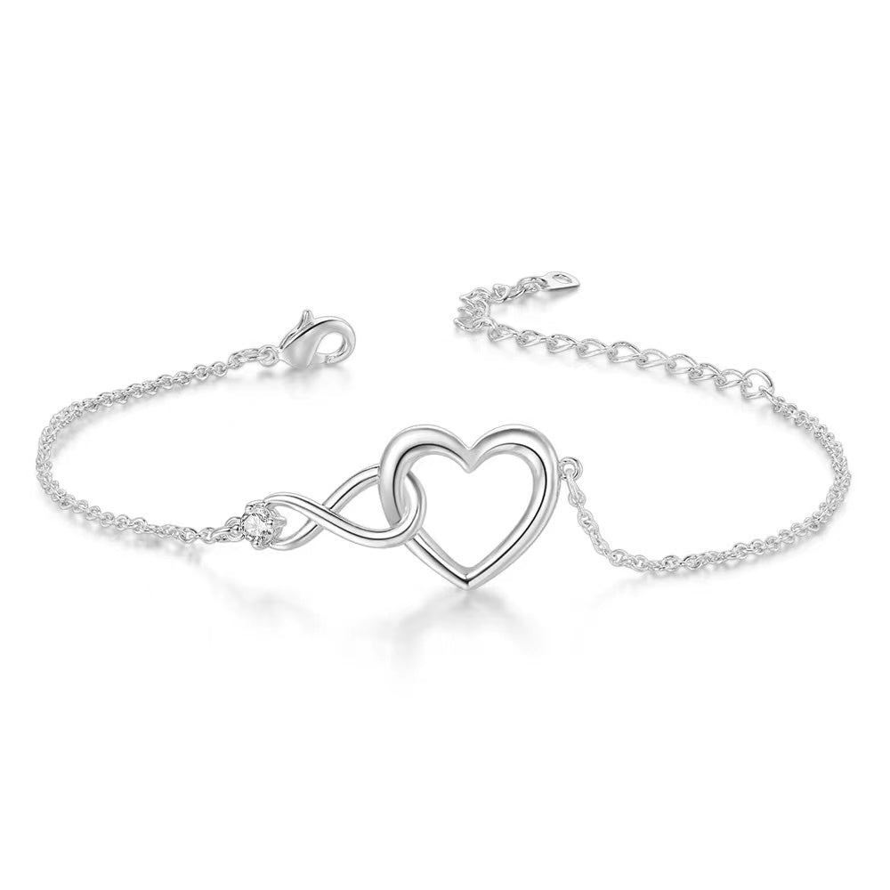 "Unlimited Love" Crystal Heart Bracelet by Donatello Gian