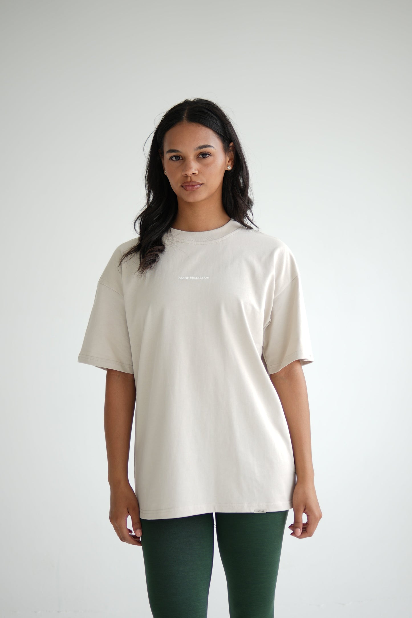 "PANTHER" OVERSIZED UNISEX TEE - SANDSTONE from NXTLVL ATHLETIC