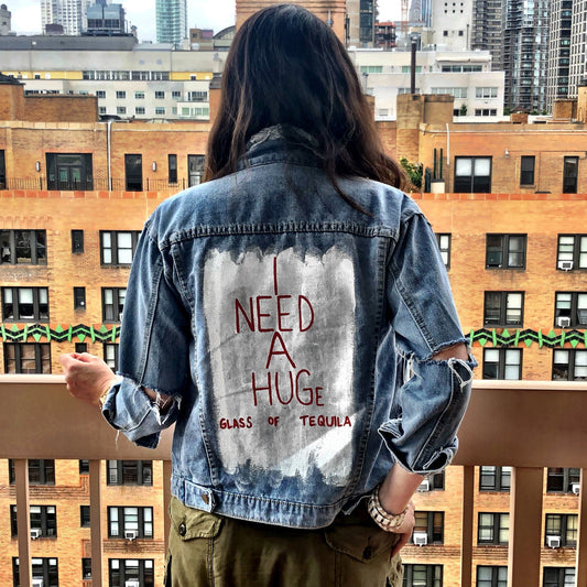 'HUGS' DENIM JACKET by Wren + Glory