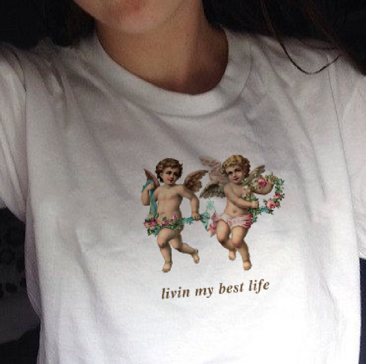 "Livin My Best Life" Tee by White Market