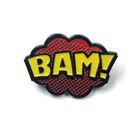 "BAM!" Pop Art Pin by Kolorspun