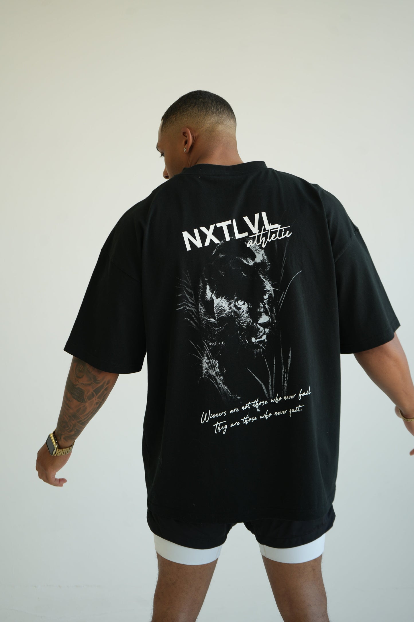 "MEMBERS ONLY" OVERSIZED UNISEX TEE - ONYX BLACK from NXTLVL ATHLETIC