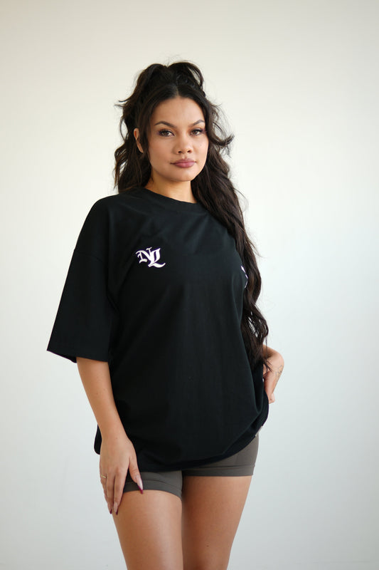 "MEMBERS ONLY" OVERSIZED UNISEX TEE - ONYX BLACK from NXTLVL ATHLETIC