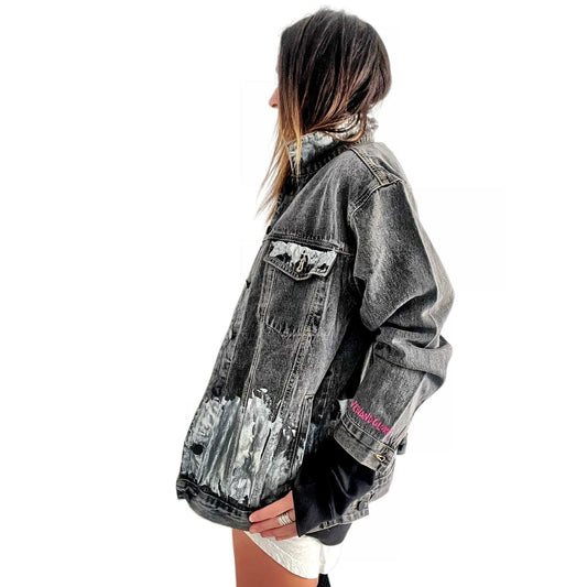 'Beyond Silver' Denim Jacket by Wren + Glory