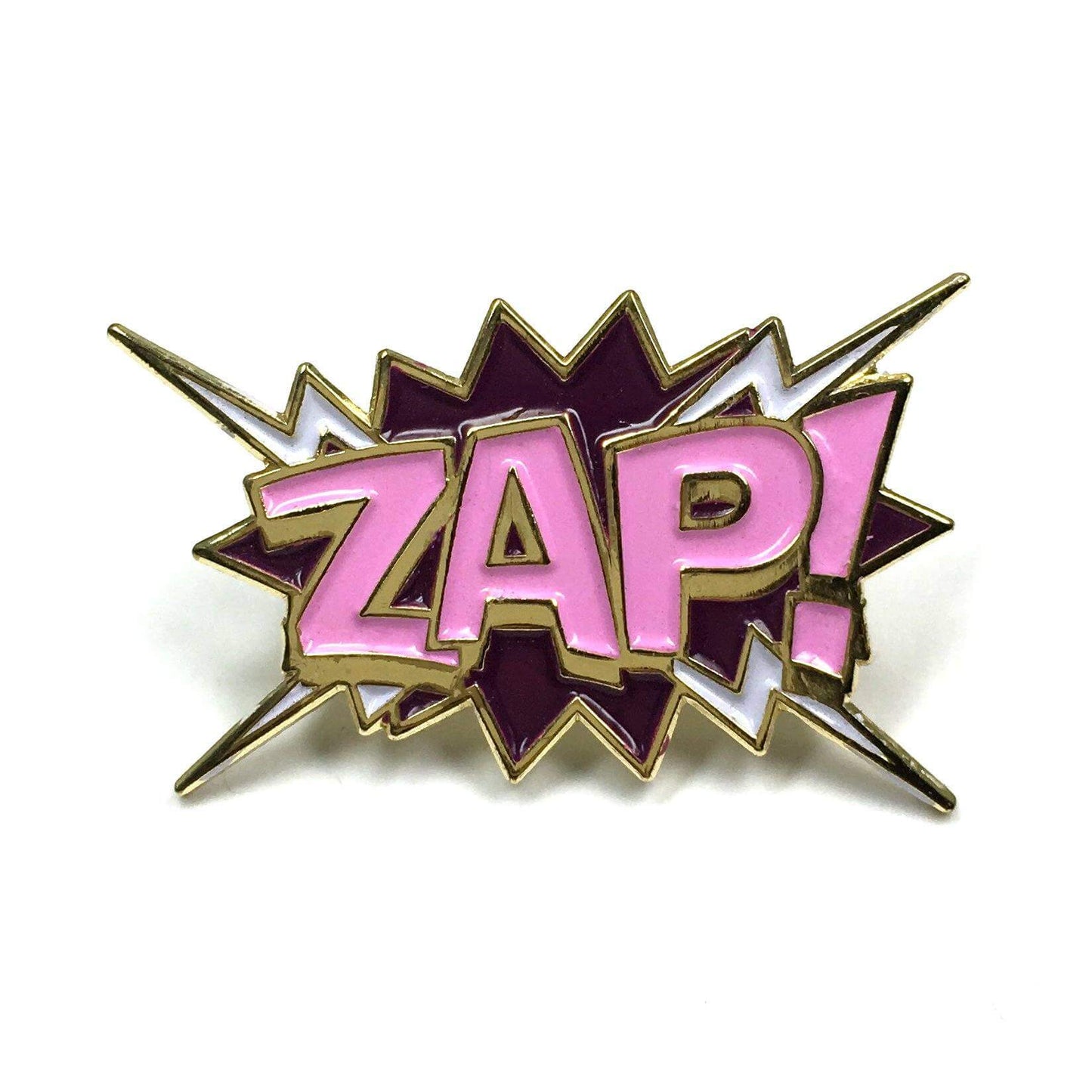 "ZAP!" Pop Art Pin by Kolorspun